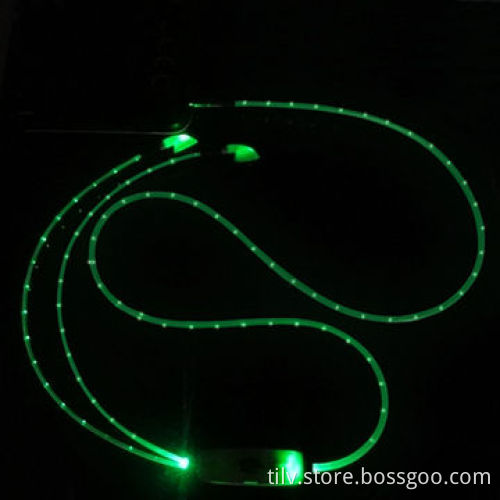 LED EL lighting earphone for iPhone 5, lightweight